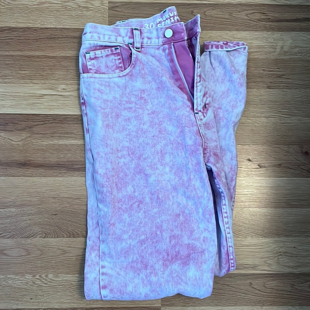 Mokuyobi Acid Wash Pink Jeans